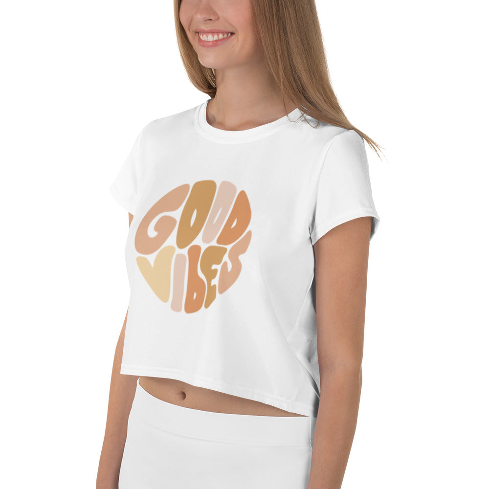 SHE REBEL - Good Vibes Crop Top
